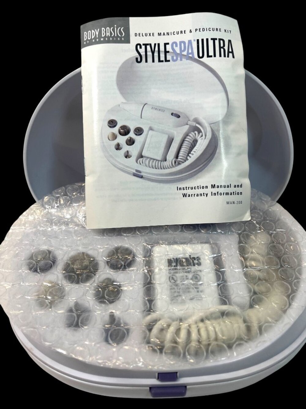 Body Basics By Homedics Style Spa Ultra Deluxe Manicure & Pedicure Kit With Case